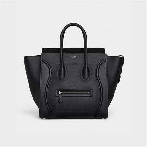 celine mini luggage handbag in palmelato calfskin|celine luggage bag.